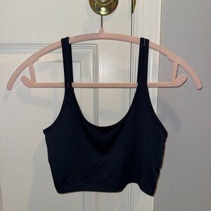 SHEIN Navy Crop Top